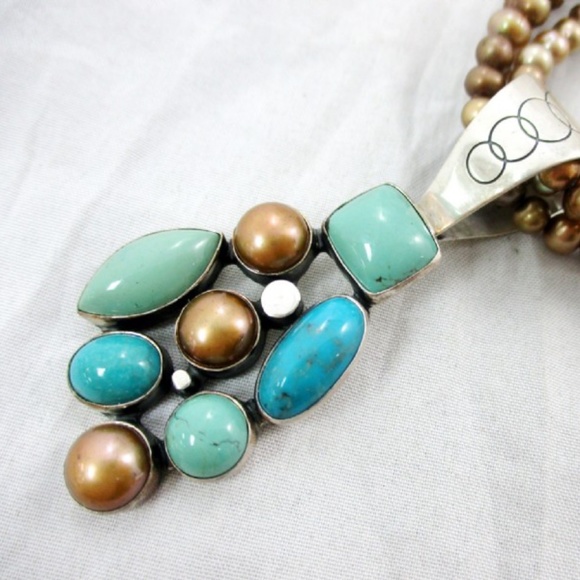 Jay King Turquoise Sterling Silver Necklace - Picture 2 of 6